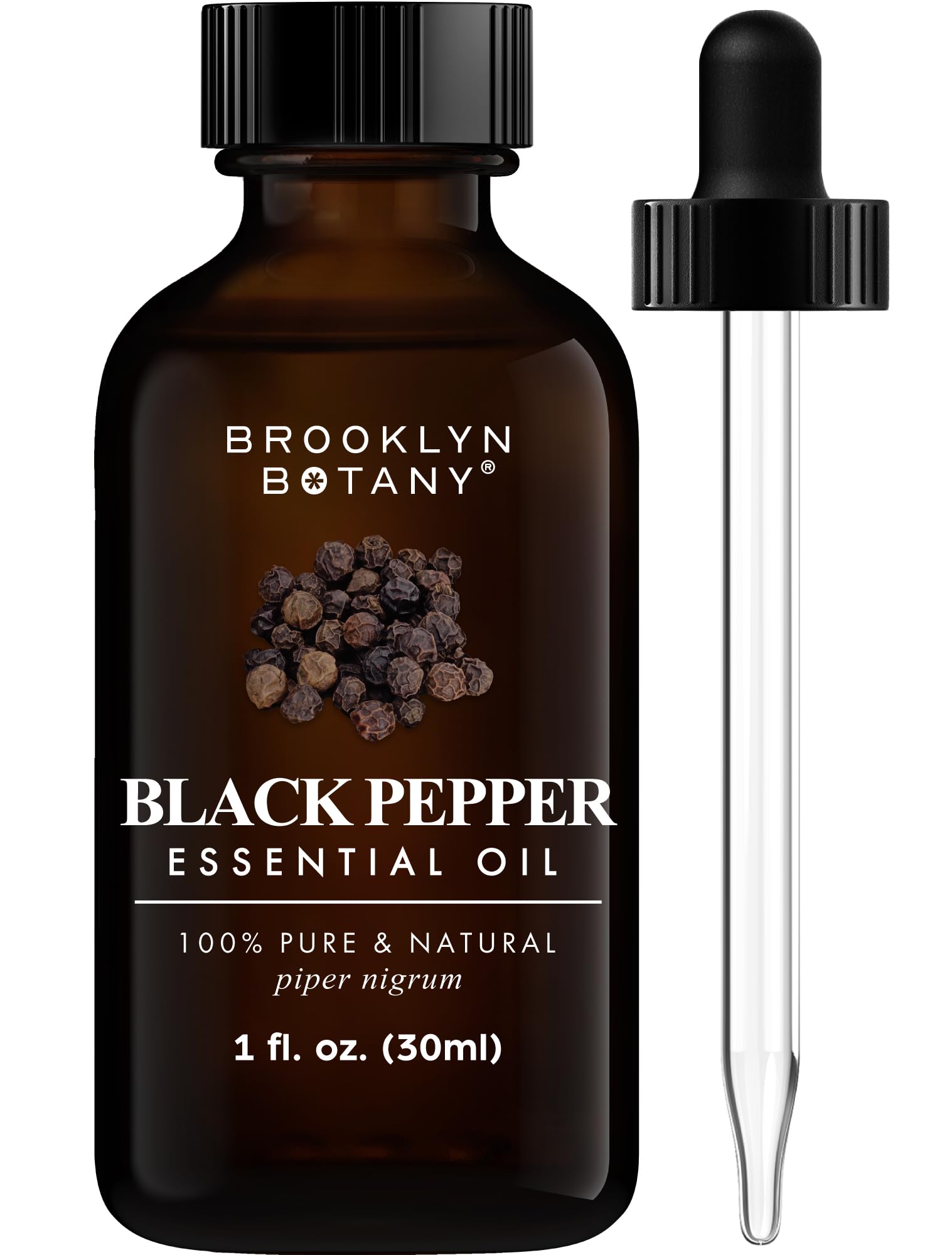 Brooklyn Botany Peppermint Essential Oil - Huge 4 Fl Oz - 100% Pure and Natural - Premium Grade with Dropper - for Aromatherapy and Diffuser